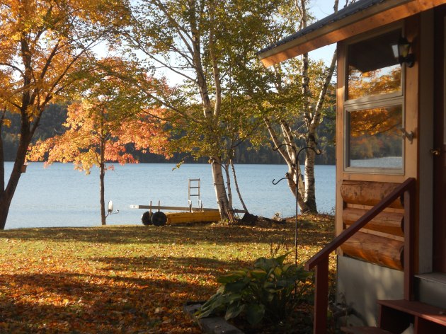 ...saying goodbye, until next spring, to mom's place in Island Falls.  